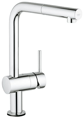 Single Handle Pull Out Kitchen Faucet Single Spray 175 GPM with Touch Technology GROHE CHROME